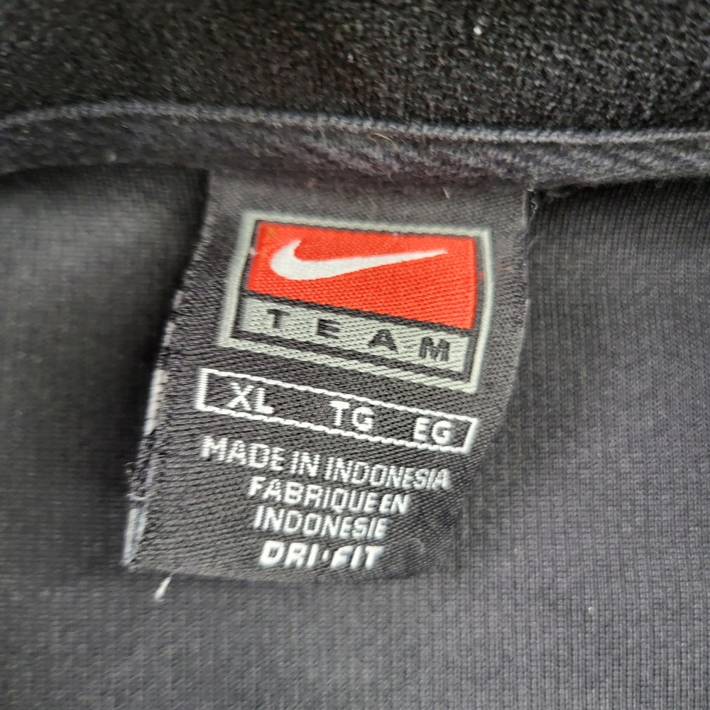 Nike Polo Shirt Mens XL Black Iowa Hawkeyes Dri-FIT Short Sleeve Colorblock Logo - Picture 2 of 8